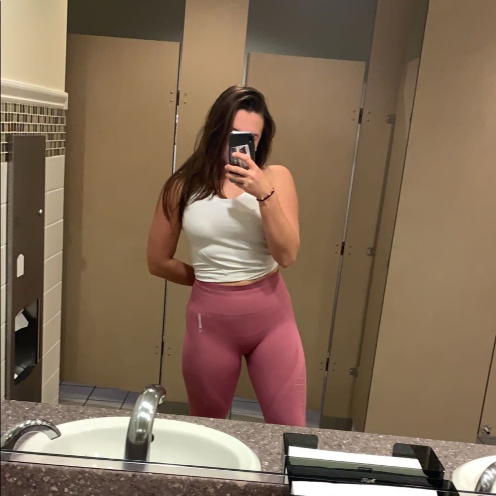 Pink gymshark energy seamless leggings